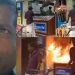 തൃപ്പൂണിത്തുറയിൽ ഫേസ്ബുക്ക് ലൈവ് ഇട്ട് യുവാവ് ലോട്ടറി കടയ്ക്ക് തീയിട്ടു