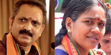 ‘പണ്ട് ചാനൽ ചർച്ചയിലെ ഒന്നോ രണ്ടോ സ്ത്രീകളെ ഉണ്ടായിരുന്നുള്ളൂ’; വാക്പോരുമായി സുരേന്ദ്രനും ശോഭ സുരേന്ദ്രനും