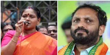 പാർട്ടി പ്രസിഡന്‍റും മുതിർന്ന വനിത നേതാവും തുറന്ന പോരിൽ, പരസ്യമായി ഏറ്റുമുട്ടൽ; ബിജെപിക്ക് തീരാ തലവേദന