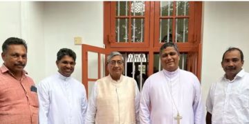 ബിഷപ്പ് ജോസഫ് പാംപ്ലാനിയെ റബ്ബർ ബോഡ് ചെയർമാൻ സന്ദർശിച്ചു; കർഷക പ്രശ്നങ്ങളിൽ ചർച്ച