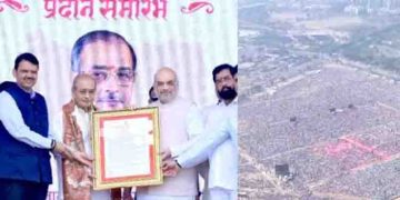 മഹാരാഷ്ട്രയില്‍ അമിത് ഷാ പങ്കെടുത്ത അവാര്‍ഡ് വിതരണ ചടങ്ങില്‍ പങ്കെടുത്ത 11 പേര്‍ സൂര്യാഘാതമേറ്റ് മരിച്ചു