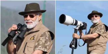 ക്യാമറയും ബൈനോക്കുലറും; കിടിലന്‍ ലുക്കില്‍ മോദിയുടെ ബന്ദിപുര്‍ സഫാരി