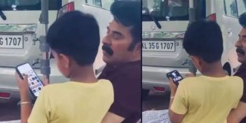 മമ്മൂട്ടിയെ എഡിറ്റിങ് പഠിപ്പിക്കുന്ന ഈ കുട്ടി ആരാണെന്നറിയാമോ? വൈറലായി വിഡിയോ