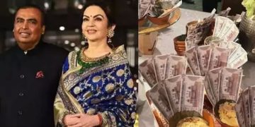 അംബാനിയുടെ വിരുന്നില്‍ പലഹാരത്തിനോടൊപ്പം 500 രൂപ നോട്ടോ; സംഭവമിങ്ങനെ?