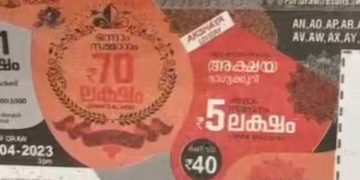 അക്ഷയ ലോട്ടറി ടിക്കറ്റില്‍ നമ്പര്‍ തിരുത്തി സമ്മാന തുക അടിച്ച് മാറ്റി, പരാതി