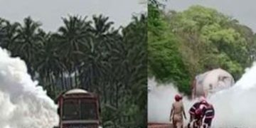 വാളയാറില്‍ ടാങ്കറില്‍ മിനി ലോറിയിച്ച് അപകടം; വാതകച്ചോര്‍ച്ച