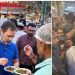 ഗോൽ​ഗപ്പ കഴി‌യ്ക്കാൻ രാഹുൽ ​ഗാന്ധി ബം​ഗാളി മാർക്കറ്റിൽ, തടിച്ചുകൂടി ജനം