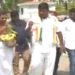 സഭയ്ക്ക് മുന്നിൽ പ്രത്യേക പൂജ, പിന്നാലെ ഗോമൂത്രവും ഡെറ്റോളും തളിച്ച് ശുദ്ധിയാക്കി കോണ്ഗ്രസ് പ്രവർത്തകർ