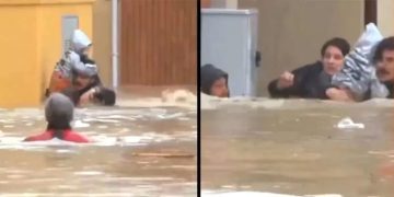 കഴുത്തൊപ്പം വെള്ളത്തിൽ കൈക്കുഞ്ഞുമായി നിലവിളിച്ച് മാതാവ്; ഇറ്റലിയിലെ പ്രളയഭൂമിയിൽ നിന്നുള്ള നടുക്കുന്ന വിഡിയോ