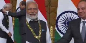 ഈജിപ്തിന്റെ പരമോന്നത ബഹുമതി ഓഡർ ഓഫ് ദ നൈൽ മോദിക്ക് സമ്മാനിച്ചു