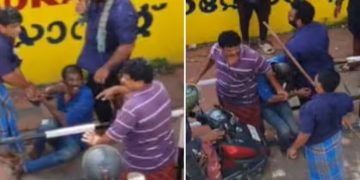 പോലീസുകാരനെ നടുറോഡില്‍ മര്‍ദിച്ച സംഭവം ; 3 പേര്‍ അറസ്റ്റില്‍