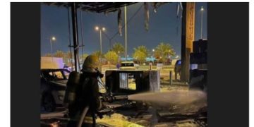 സൗദി അറേബ്യയിലെ പെട്രോള്‍ പമ്പില്‍ തീപിടുത്തം