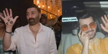 മകന്റെ വിവാഹ ചടങ്ങിൽ താരമായി സണ്ണി ഡിയോൾ! നടന്റെ കൈകളിലെ മെഹന്ദി ചർച്ചയാവുന്നു