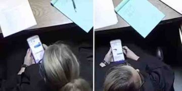 രണ്ട് വയസുള്ള കുഞ്ഞിന്റെ കൊലപാതകക്കേസ് വിചാരണക്കിടെ ഫേസ്ബുക്ക് നോക്കുന്ന ജഡ്ജി