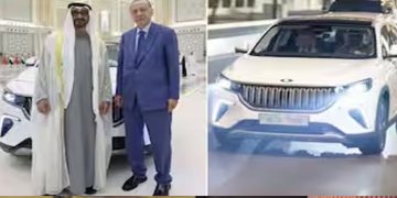 യുഎഇ പ്രസിഡന്റിന് സമ്മാനമായി ആഢംബര ഇലക്ട്രിക് കാര്‍; ഉര്‍ദുഗാനെ ഒപ്പമിരുത്തി യാത്ര ചെയ്ത് ശൈഖ് മുഹമ്മദ്