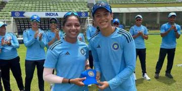 ചരിത്രമെഴുതി മിന്നു മണി; ഇന്ത്യൻ വനിതാ ടീമിൽ കളിക്കുന്ന ആദ്യ മലയാളി വനിതാ ക്രിക്കറ്റർ