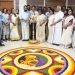 കോടിയേരി ബാലകൃഷ്ണനായി ഓർമപ്പൂക്കളമൊരുക്കി മന്ത്രി വി ശിവൻകുട്ടിയുടെ ഓഫീസ്