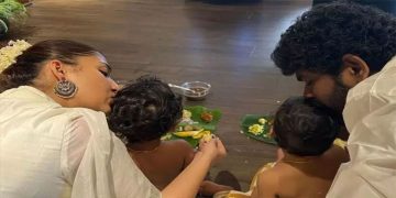 മക്കളോടൊപ്പം ആദ്യ ഓണം ആഘോഷിച്ച്​ വിഘ്​നേഷ്​ ശിവൻ നയൻതാര ദമ്പതികൾ