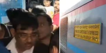 എസി കോച്ചുകളിൽ വൈദ്യുതി നിലച്ചു ; ടിടിഇയെ ട്രെയിനിലെ ശുചിമുറിയിൽ പൂട്ടിയിട്ട് യാത്രക്കാർ