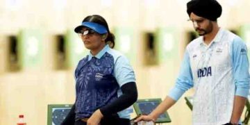 ഏഷ്യന്‍ ഗെയിംസ്; 10 മീറ്റര്‍ എയര്‍ പിസ്റ്റള്‍ ഷൂട്ടിങില്‍ ഇന്ത്യയ്ക്ക് വെള്ളി