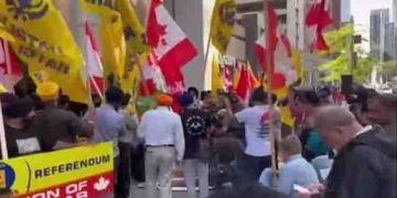 കാനഡയിലെ ഇന്ത്യൻ എംബസികൾക്ക് മുന്നിൽ ഖാലിസ്ഥാൻവാദി സംഘടനകളുടെ പ്രതിഷേധം