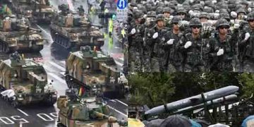 സൈനിക പരേഡുമായി ദക്ഷിണ കൊറിയ, 10 വർഷത്തിൽ ആദ്യം