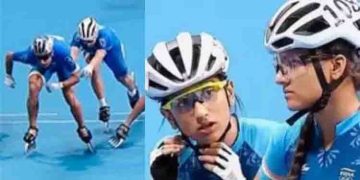 ഏഷ്യൻ ഗെയിംസ്: 3000 മീറ്റർ സ്കേറ്റിംഗ് റിലേയിൽ ഇന്ത്യയുടെ പുരുഷ-വനിതാ ടീമുകൾക്ക് വെങ്കലം