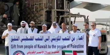 ഗാസയ്ക്ക് സഹായവുമായി കുവൈത്തിൽ നിന്ന് മൂന്നാമത്തെ വിമാനം അയച്ചു