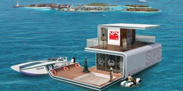 വെള്ളത്തിൽ പൊങ്ങിക്കിടക്കുന്ന പോലീസ് സ്റ്റേഷനുമായി ദുബായ്