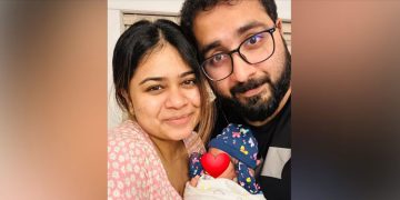 ലക്ഷ്മി നായർ വീണ്ടും മുത്തശ്ശിയായി, മകൻ വിഷ്ണുവിന് കുഞ്ഞു പിറന്നു