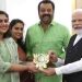 മകൾ ഭാഗ്യയ്ക്ക് വിവാഹം; പ്രധാനമന്ത്രിയെ ക്ഷണിച്ച് സുരേഷ് ഗോപിയും കുടുംബവും
