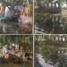 ചങ്ങാടം ഉദ്ഘാടന സമയത്ത് തന്നെ മുങ്ങി; പഞ്ചായത്ത് പ്രസിഡന്റും നാട്ടുകാരും വെള്ളത്തിൽ