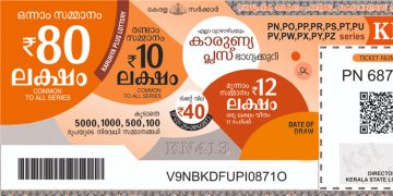 80 ലക്ഷം നിങ്ങൾക്കാേ ? കാരുണ്യ പ്ലസ് ലോട്ടറി ഫലം പ്രഖ്യാപിച്ചു