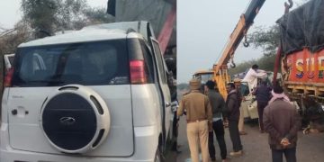 രാജസ്ഥാനിൽ പോലീസ് വാഹനം അപകടത്തിൽപ്പെട്ടു ; 5 പോലീസുകാർ മരിച്ചു