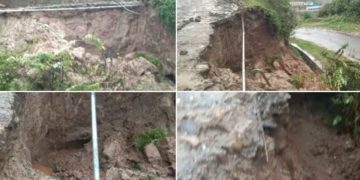 കനത്തമഴയിൽ ഒറ്റയടിക്ക് റോഡ് തകർന്നു ; ദുരിതത്തിലായി വട്ടവട