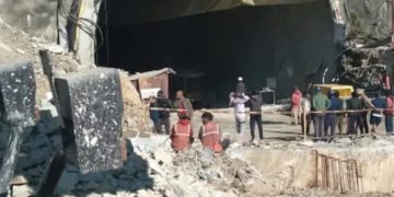 ഉത്തരാഖണ്ഡിൽ നിർമ്മാണത്തിലിരിക്കുന്ന തുരങ്കം തകർന്നു