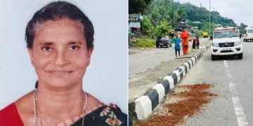 ടിപ്പർ ലോറി പാഞ്ഞുകയറി ; 66 കാരിക്ക് ദാരുണാന്ത്യം