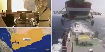 ചെങ്കടൽ പ്രതിസന്ധി, യെമനിലെ ഹൂതികൾക്കെരെ സൈനിക നടപടി തുടങ്ങി അമേരിക്കയും ബ്രിട്ടണും