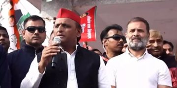 ഭാരത് ജോഡോ ന്യായ് യാത്രയിൽ പങ്കെടുത്ത് അഖിലേഷ് യാദവ്