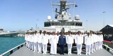 ‘ദി കിങ് ഉനൈസ’; സൗദിയിൽ നിർമിച്ച രണ്ടാമത്തെ യുദ്ധകപ്പൽ നീറ്റിലിറക്കി