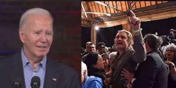 ‘പതിനായിരക്കണക്കിന് ഫലസ്തീനികൾ മരിച്ചുവീണു, നിങ്ങളൊരു ഏകാധിപതിയാണ്’; ജോ ബൈഡന്റെ പ്രചാരണത്തിനിടെ പ്രതിഷേധം