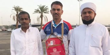 കെ.എം.സി.സി പ്രവർത്തകരുടെ തണലിൽ അബ്ദുല്ലത്തീഫ് നാടണഞ്ഞു