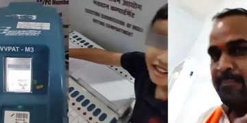 ബി.ജെ.പി നേതാവിന്‍റെ വോട്ട് ചെയ്തത് പ്രായപൂർത്തിയാകാത്ത മകൻ-വിഡിയോ പുറത്ത്