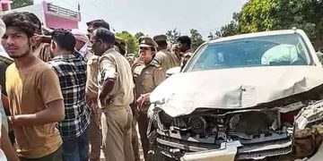 ബ്രിജ്ഭൂഷൺ സിങ്ങിന്റെ മകന്റെ അകമ്പടി വാഹനമിടിച്ച് രണ്ട് യുവാക്കൾക്ക് ദാരുണാന്ത്യം