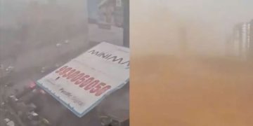 മുംബൈയിൽ പൊടിക്കാറ്റ്; നിരവധി അപകടങ്ങൾ; കൂറ്റൻ പരസ്യ ബോർഡ് പെട്രോൾ പമ്പിന് മുകളിലേക്ക് വീണു