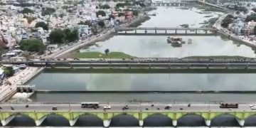 തമിഴ്നാട്ടിലെ മധുരയിൽ കനത്ത മഴ: വൈഗ ഡാമിൽ ജലനിരപ്പ് ഉയർന്നു