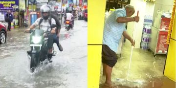 കനത്ത മഴ :  തിരുവനന്തപുരം നഗരത്തില്‍ വിവിധയിടങ്ങളില്‍ വ്യാപക വെള്ളക്കെട്ട്.