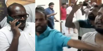 തൃശ്ശൂര്‍ ഡിസിസി ഓഫീസിൽ കയ്യാങ്കളി: കെ മുരളീധരൻറെ അനുയായിയെ കൈയ്യേറ്റം ചെയ്തെന്ന് പരാതി