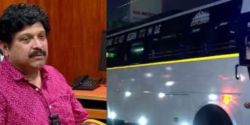 ‘ഗണേഷ്‍കുമാർ മന്ത്രിസ്ഥാനം ഒഴിയും മുമ്പ് ടൂറിസ്റ്റ് ബസുകൾക്ക് കളറടിച്ചിരിക്കും’; വെല്ലുവിളിയുമായി യുവജന നേതാവ്