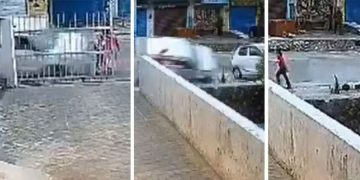 അതിവേഗതയിൽ ഉദ്യോഗസ്ഥൻ ഓടിച്ച കാർ ഇടിച്ച് രണ്ടു കുട്ടികൾക്കും യുവതിക്കും ദാരുണാന്ത്യം